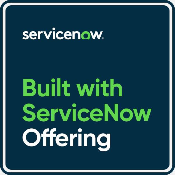 Badge Built with Service Now Offering 1